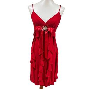 CACHÉ- Red party Dress-size 4